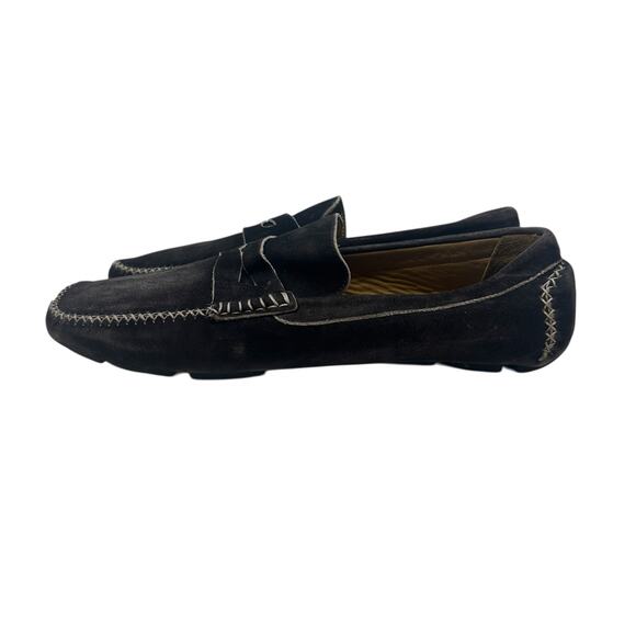 Billy Reid Suede Driver Loafers Navy Moc‎ Toe Casual Mens US 11 Italy main image 3